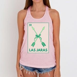 Las Jaras Card Mexican Lottery Card Cute Gift Women's Knotted Racerback Tank