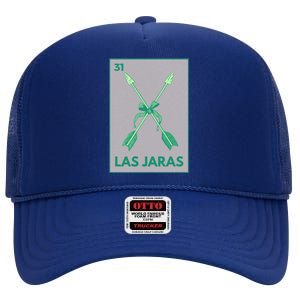 Las Jaras Card Mexican Lottery Card Cute Gift High Crown Mesh Back Trucker Hat