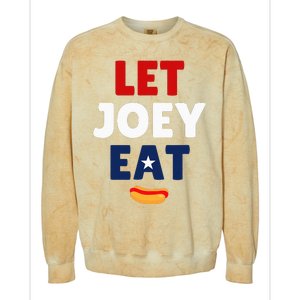 Let Joey Eat Colorblast Crewneck Sweatshirt