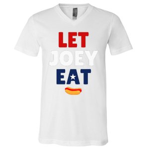 Let Joey Eat V-Neck T-Shirt