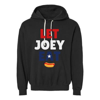 Let Joey Eat Funny Design Garment-Dyed Fleece Hoodie