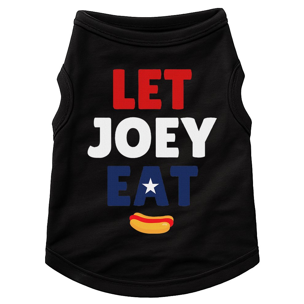 Let Joey Eat Funny Design Doggie Tank