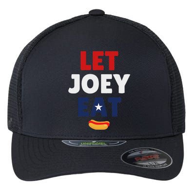 Let Joey Eat Funny Design Flexfit Unipanel Trucker Cap