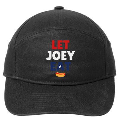 Let Joey Eat Funny Design 7-Panel Snapback Hat