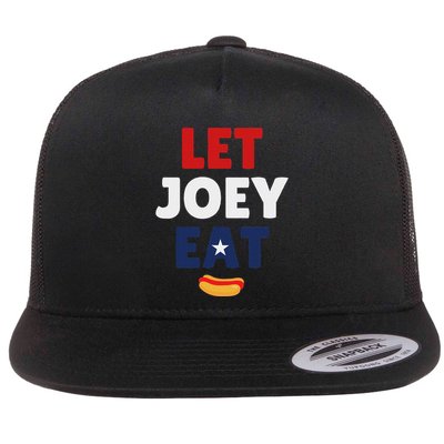 Let Joey Eat Funny Design Flatbill Hat