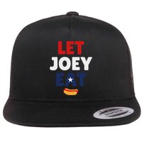Let Joey Eat Funny Design Flat Bill Trucker Hat