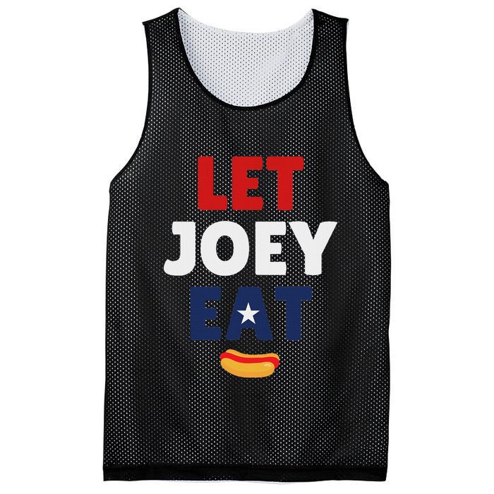 Let Joey Eat Funny Design Mesh Reversible Basketball Jersey Tank