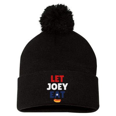 Let Joey Eat Funny Design Pom Pom 12in Knit Beanie
