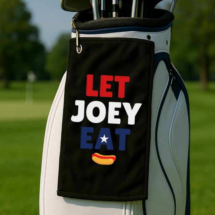 Let Joey Eat Funny Design Golf Towel