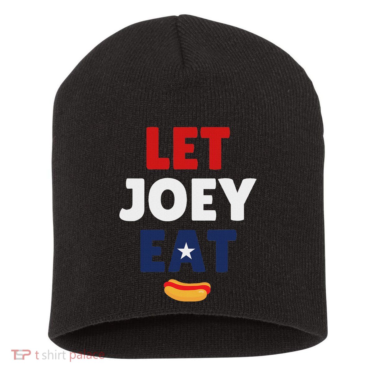 Let Joey Eat Funny Design Short Acrylic Beanie
