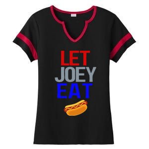 Let Joey Eat. Bring Back Chestnut Contest Winner Ladies Halftime Notch Neck Tee