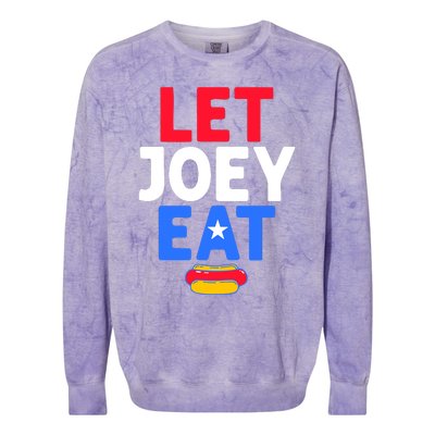 Let Joey Eat Colorblast Crewneck Sweatshirt