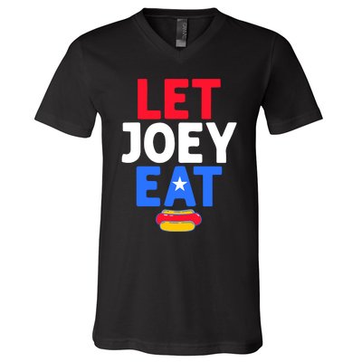 Let Joey Eat V-Neck T-Shirt