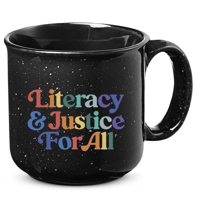 Literacy Justice For All Stop Book Banning Protect Librarian 15oz Campfire Ceramic Mug