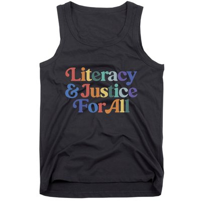 Literacy Justice For All Tank Top