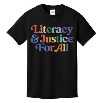 Literacy Justice For All Kids T-Shirt