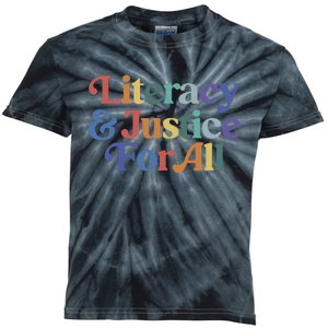 Literacy Justice For All Kids Tie-Dye T-Shirt