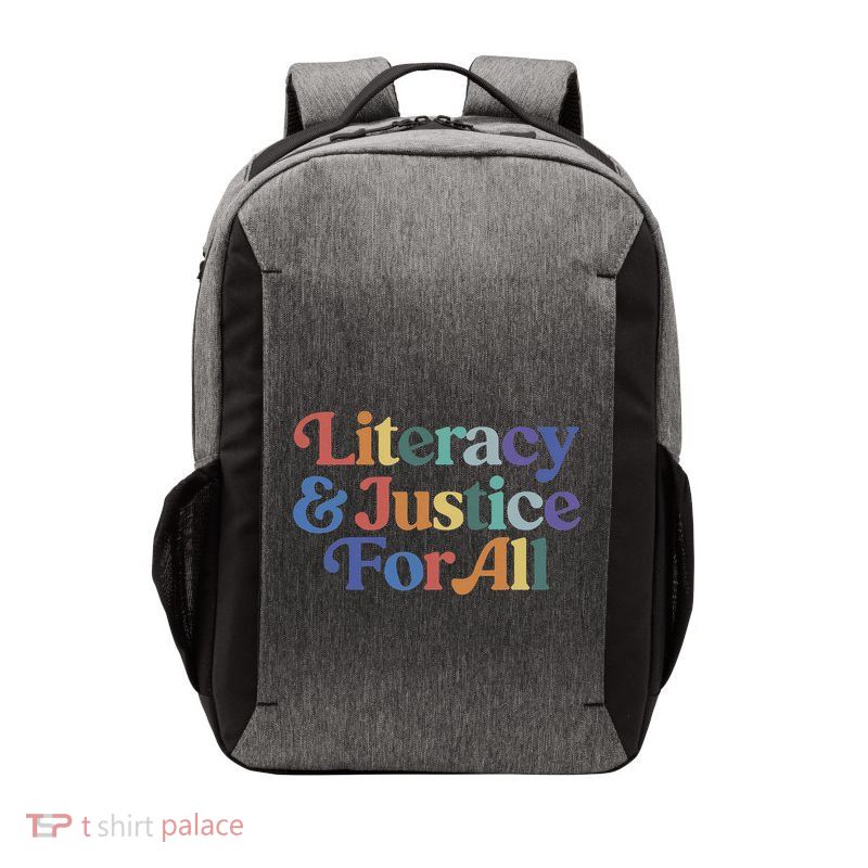 Literacy Justice For All Vector Backpack