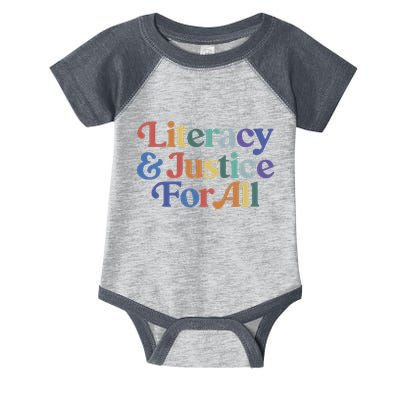 Literacy Justice For All Infant Baby Jersey Bodysuit