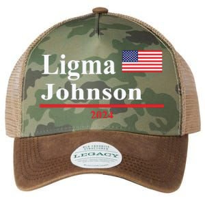 Ligma Johnson Funny Presidential Election 2024 Parody Legacy Tie Dye Trucker Hat