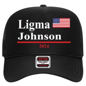 Ligma Johnson Funny Presidential Election 2024 Parody High Crown Mesh Back Trucker Hat