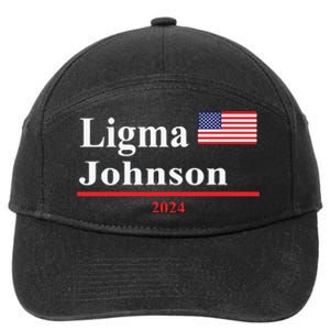 Ligma Johnson Funny Presidential Election 2024 Parody 7-Panel Snapback Hat