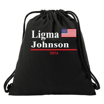 Ligma Johnson Funny Presidential Election 2024 Parody Drawstring Bag