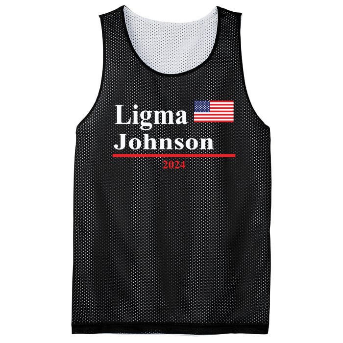 Ligma Johnson Funny Presidential Election 2024 Parody Mesh Reversible Basketball Jersey Tank