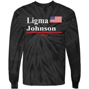 Ligma Johnson Funny Presidential Election 2024 Parody Tie-Dye Long Sleeve Shirt