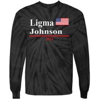 Ligma Johnson Funny Presidential Election 2024 Parody Tie-Dye Long Sleeve Shirt