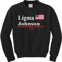 Ligma Johnson Funny Presidential Election 2024 Parody Kids Sweatshirt