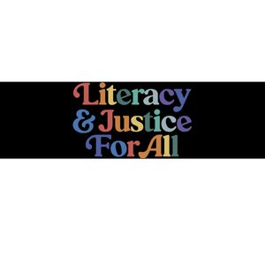 Literacy Justice For All Stop Book Banning Protect Librarian Bumper Sticker