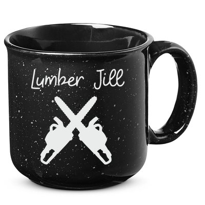 Lumber Jill Female Lumberjack Wife Partner Logger 15oz Campfire Ceramic Mug