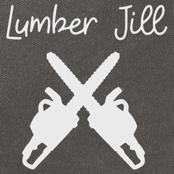Lumber Jill Female Lumberjack Wife Partner Logger Cotton Canvas Backpack