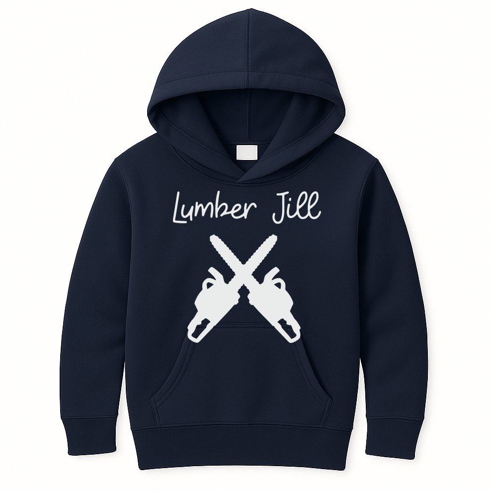Lumber Jill Female Lumberjack Wife Partner Logger Kids Hoodie