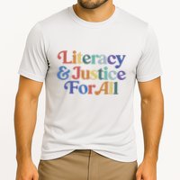 Literacy Justice For All Stop Book Banning Protect Librarian Cooling Performance Crew T-Shirt