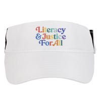 Literacy Justice For All Stop Book Banning Protect Librarian Adult Drive Performance Visor