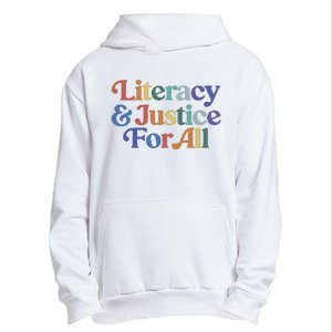 Literacy Justice For All Stop Book Banning Protect Librarian Urban Pullover Hoodie