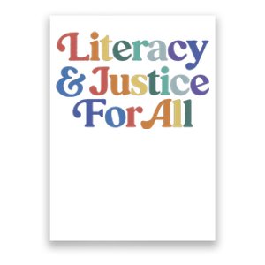 Literacy Justice For All Stop Book Banning Protect Librarian Poster