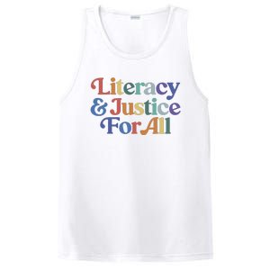 Literacy Justice For All Stop Book Banning Protect Librarian PosiCharge Competitor Tank