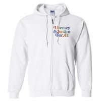 Literacy Justice For All Stop Book Banning Protect Librarian Full Zip Hoodie