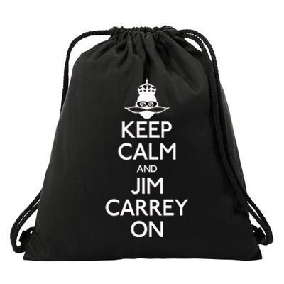 Limited Jeff Fowler Keep Calm And Jim Carrey On Drawstring Bag