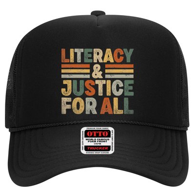 Literacy Justice For All Stop Book Banning Protect Librarian Trucker Hat
