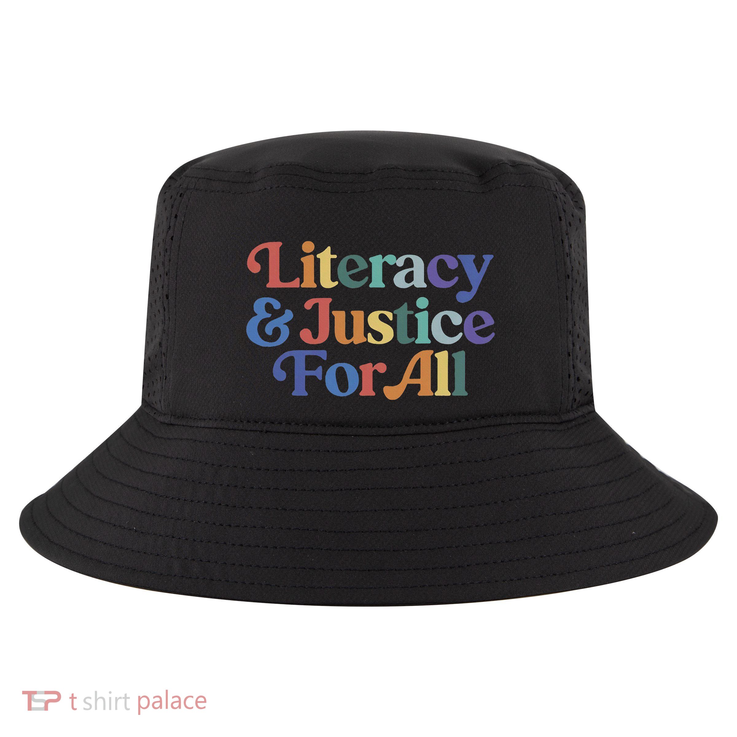 Literacy Justice For All Stop Book Banning Protect Librarian Cool Comfort Performance Bucket Hat