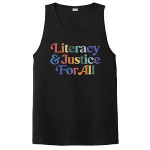 Literacy Justice For All Stop Book Banning Protect Librarian PosiCharge Competitor Tank