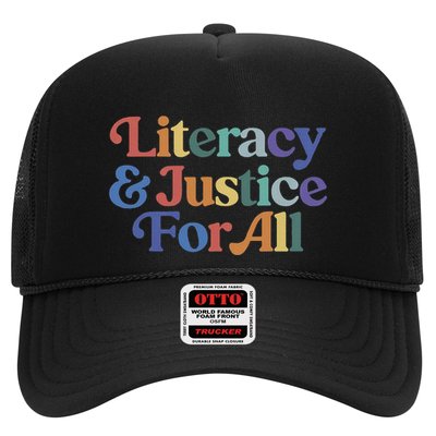 Literacy Justice For All Stop Book Banning Protect Librarian Trucker Hat