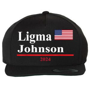 Ligma Johnson Funny Presidential Election 2024 Parody Wool Snapback Cap