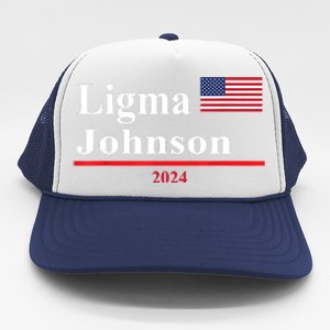 Ligma Johnson Funny Presidential Election 2024 Parody Trucker Hat