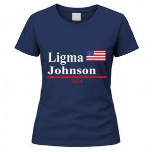 Ligma Johnson Funny Presidential Election 2024 Parody Women's T-Shirt