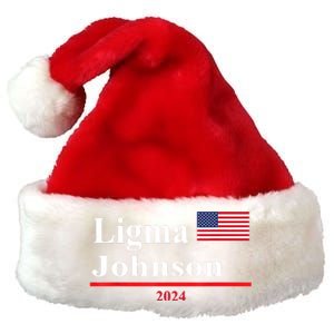 Ligma Johnson Funny Presidential Election 2024 Parody Premium Christmas Santa Hat